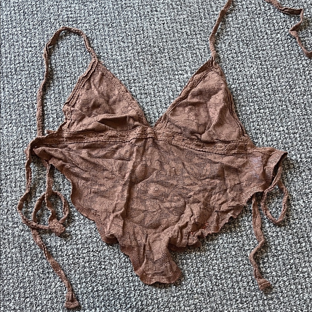 Brown Tillys halter top